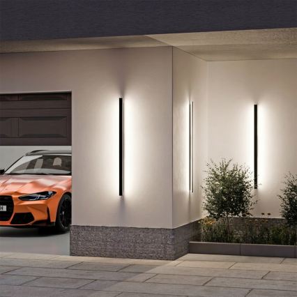 LED udendørs væglampe LED/30W/230V 100 cm IP65 sort