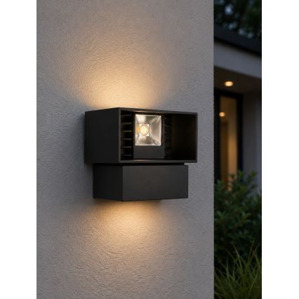 LED udendørs væglampe LED/6W/230V IP54 sort