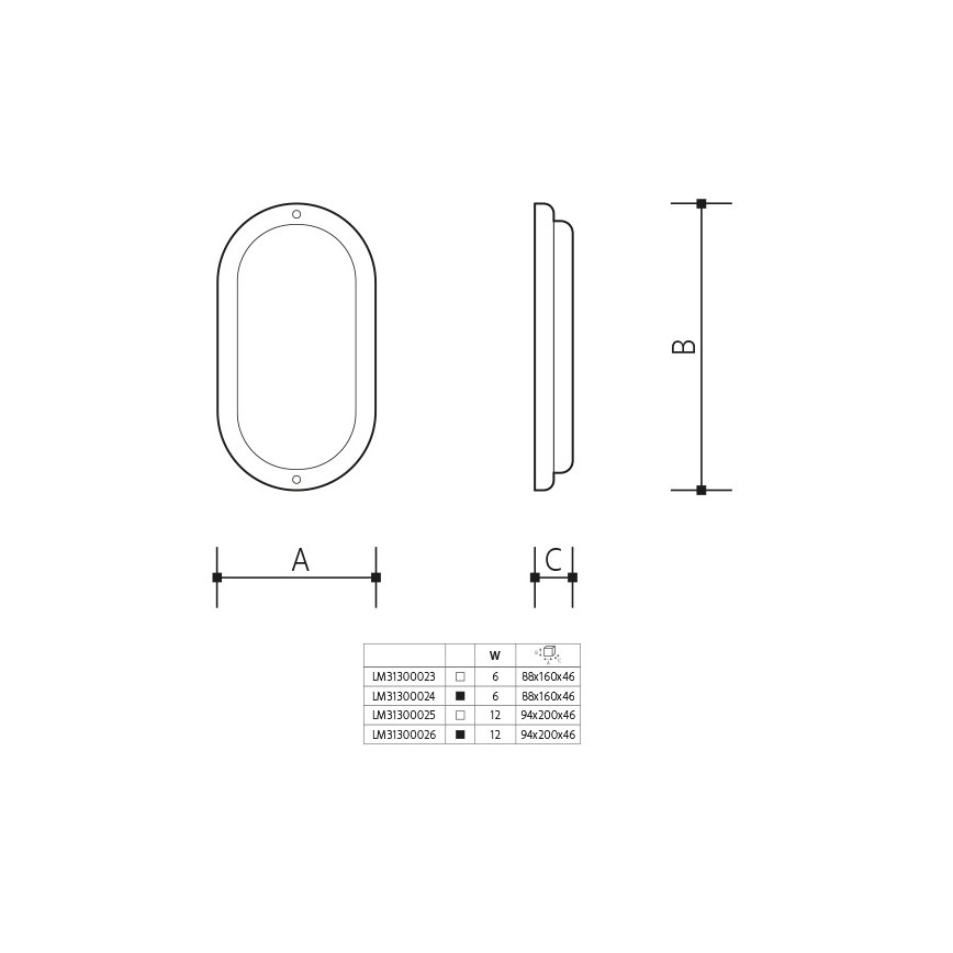 LED Udendørs væglampe LED/6W/230V IP54 sort