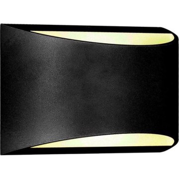 LED Udendørs væglampe LED/9W/230V 4000K IP54 sort