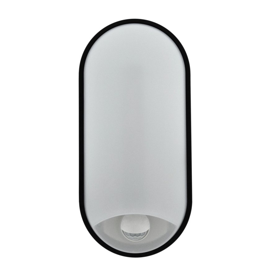Dæmpbar udendørs LED-væglampe med bevægelsessensor LED/12/15/18W/230V 3000K/4000K/6500K IP65 sort/hvid