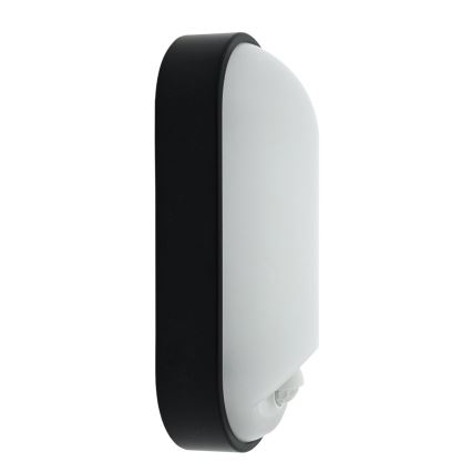 Dæmpbar udendørs LED-væglampe med bevægelsessensor LED/12/15/18W/230V 3000K/4000K/6500K IP65 sort/hvid