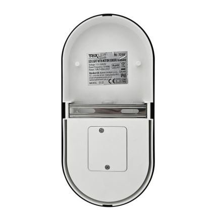 Dæmpbar udendørs LED-væglampe med bevægelsessensor LED/12/15/18W/230V 3000K/4000K/6500K IP65 sort/hvid