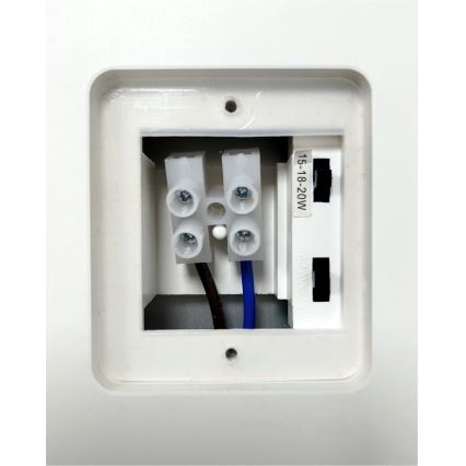 LED Dæmpbar udendørs væglampe med bevægelsessensor LED/15/18/20W/230V 3000K/4000K/6500K IP65 sort/hvid