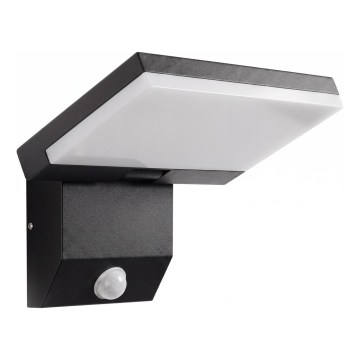 LED udendørs væglampe med bevægelsessensor LED/18W/230V IP44 sort
