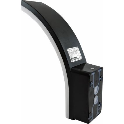 LED Dimmable udendørs væglampe med bevægelsessensor og skumringssensor LED/12/15/20W/230V IP65 sort