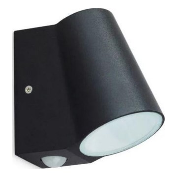 LED Udendørs væglampe med sensor BUNOL LED/6W/230V IP44 sort