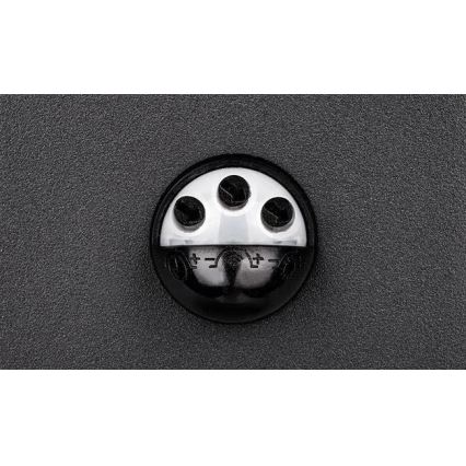 LED udendørs væglampe med sensor HESTIO LED/9W/230V 4000K IP44 sort