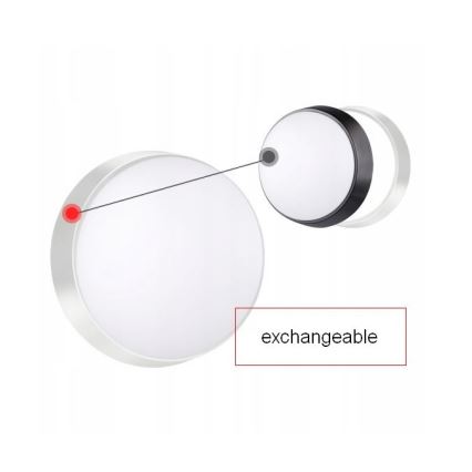 LED Udendørs væglampe med sensor LED/15W/230V 4000K IP65