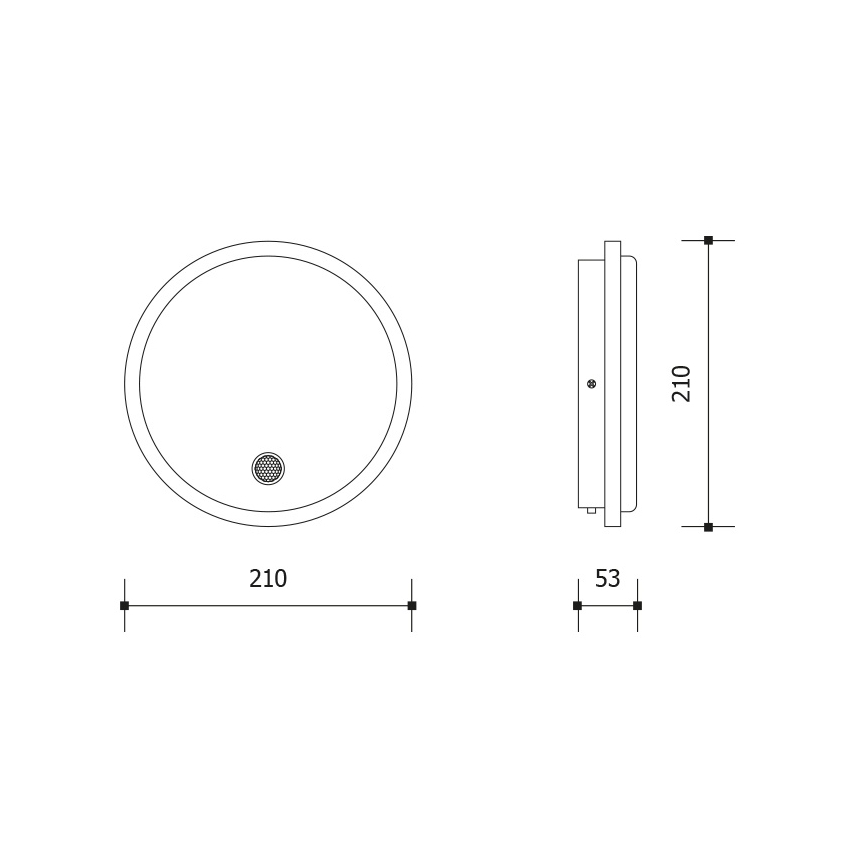 LED udendørs væglampe med bevægelses- og skumringssensor LED/15W/230V IP65 hvid