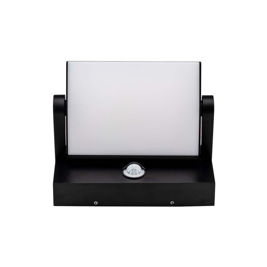 LED Udendørs væglampe med sensor LED/17W/230V 4000K IP65 sort