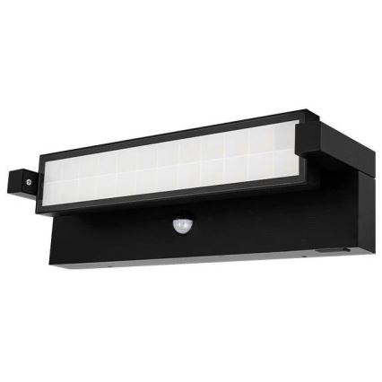 LED udendørs væglampe med bevægelses- og skumringssensor LED/36W/230V 3000/4000/6500K IP54 sort