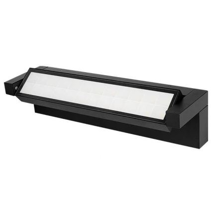 LED udendørs væglampe med bevægelses- og skumringssensor LED/36W/230V 3000/4000/6500K IP54 sort
