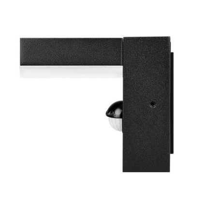 LED udendørs væglampe med sensor LED/9W/230V 4000K IP44 sort