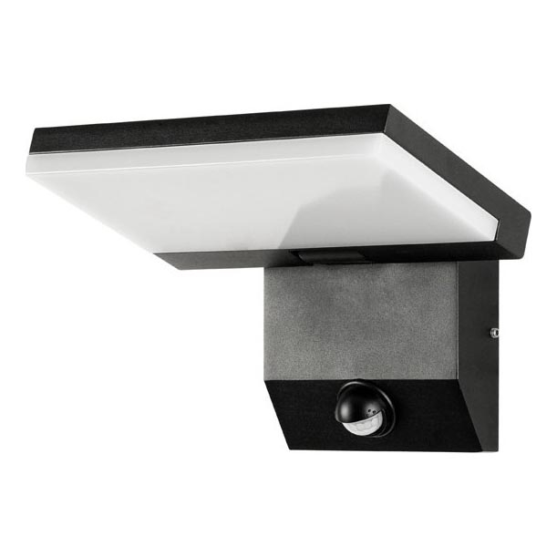 LED udendørs væglampe med sensor MODERN LED/18W/230V IP65