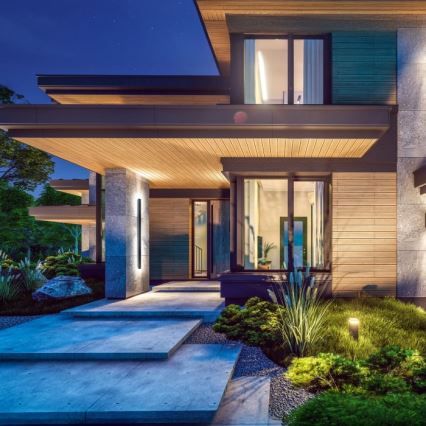 LED udendørs væglampe MIRANA LED/25W/230V 4000K IP44 120 cm sort