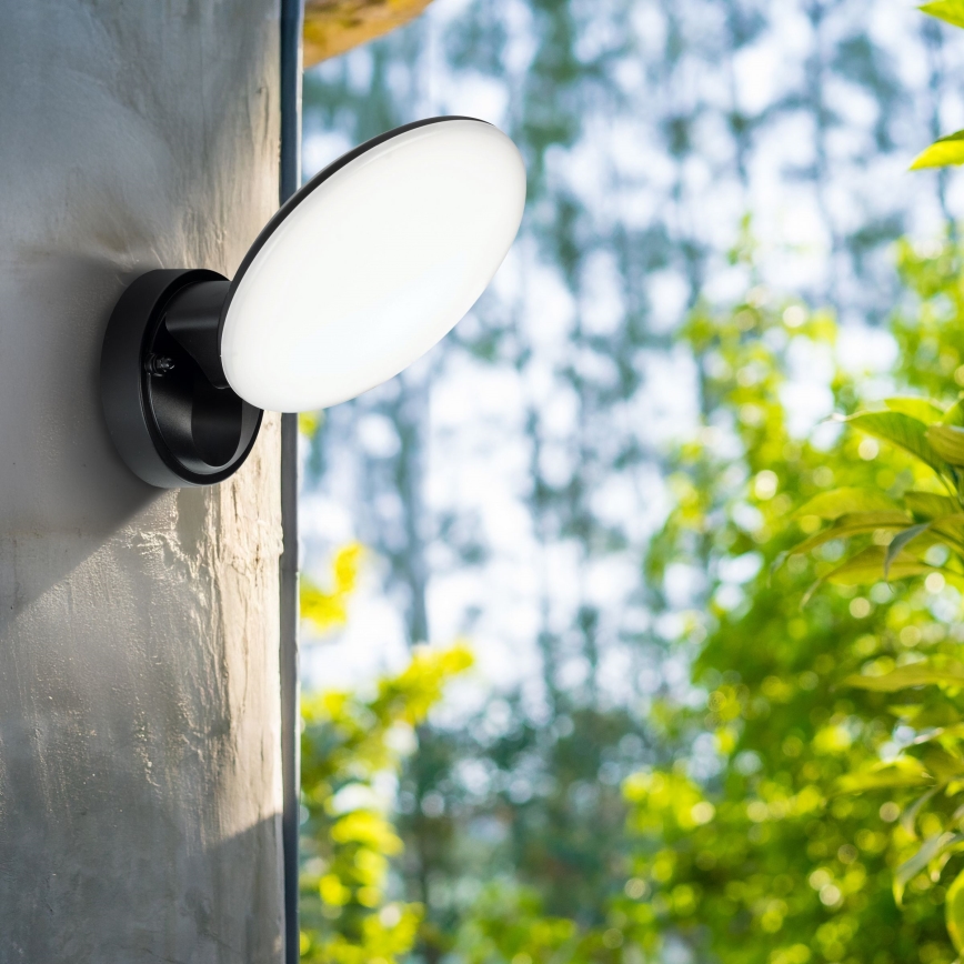 LED udendørs væglampe OLAF LED/10W/230V IP44 sort