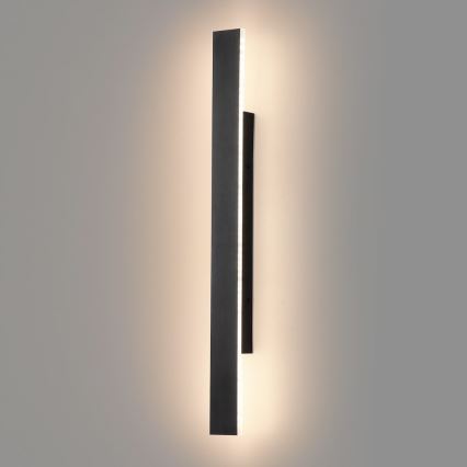 LED udendørs væglampe WOW LED/11W/230V 3000/4000/6000K 60 cm IP54 sort