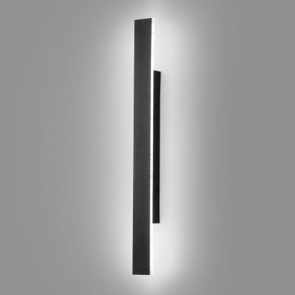 LED udendørs væglampe WOW LED/11W/230V 3000/4000/6000K 60 cm IP54 sort