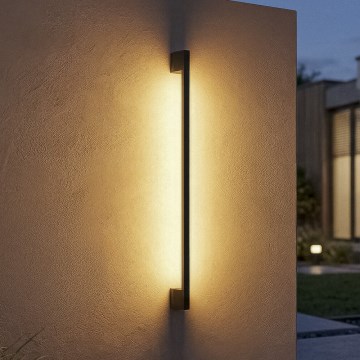 LED udendørs væglampe YALTE LED/12W/230V 3000/4000/6500K 123 cm IP54 sort