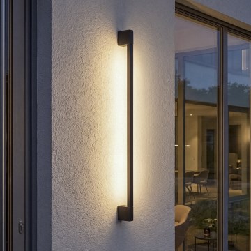 LED udendørs væglampe YALTE LED/8,5W/230V 3000/4000/6500K 93 cm IP54 sort