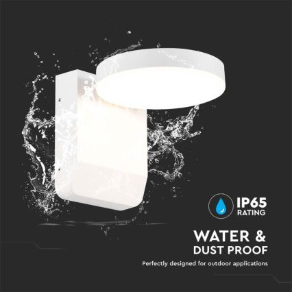 LED Udendørs wall flexible lys LED/17W/230V IP65 3000K hvid