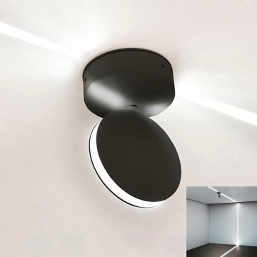 LED Udendørs wall flexible lys LED/7W/230V 3000K IP65 sort