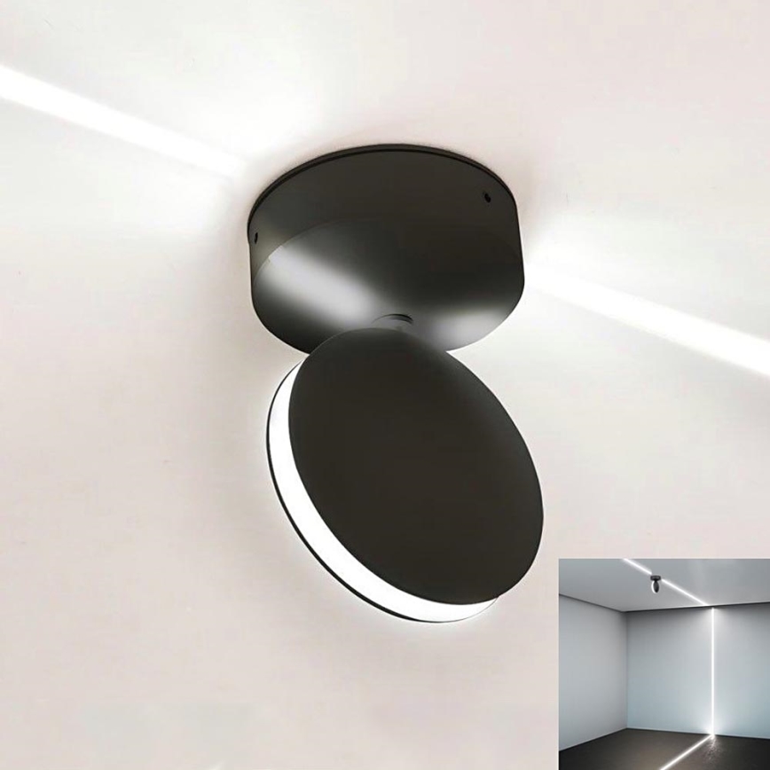 LED Udendørs wall flexible lys LED/7W/230V 3000K IP65 sort
