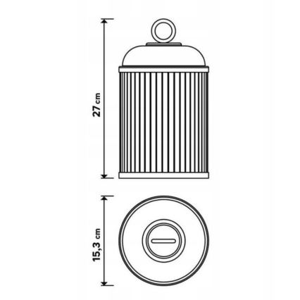 LED udendørslampe dæmpbar CANARI LED/2W/5V IP44