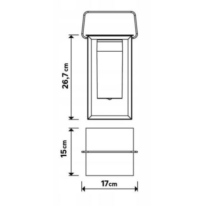 LED udendørslampe dæmpbar MESHY LED/2W/5V IP44