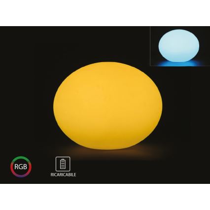 LED udendørslampe dæmpbar RGB-farver LED/1W/230V 20 cm IP67 + fjernbetjening