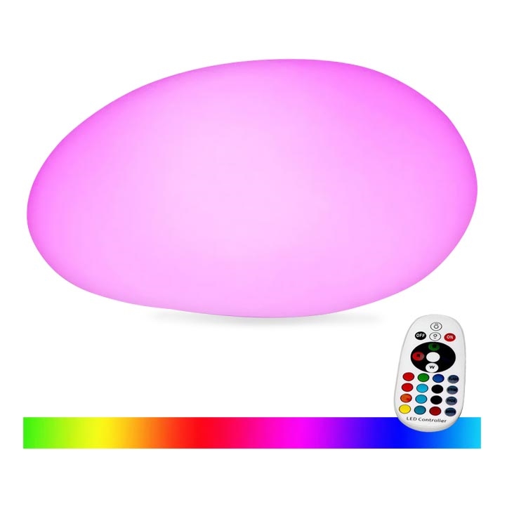 LED udendørslampe dæmpbar RGB-farver LED/1W/230V 28 cm IP67 + fjernbetjening