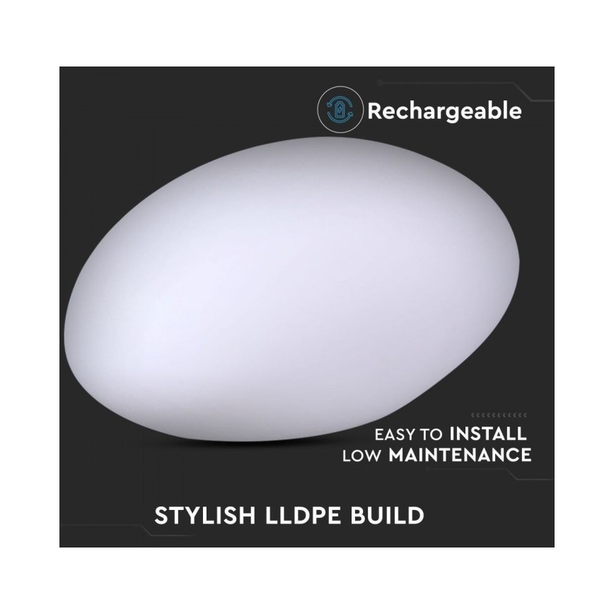 LED udendørslampe dæmpbar RGB-farver LED/1W/230V 28 cm IP67 + fjernbetjening
