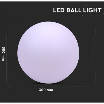 LED udendørslampe dæmpbar RGB-farver LED/1W/230V 30 cm IP67