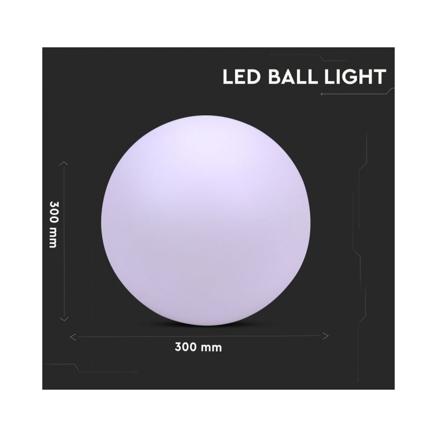 LED udendørslampe dæmpbar RGB-farver LED/1W/230V 30 cm IP67