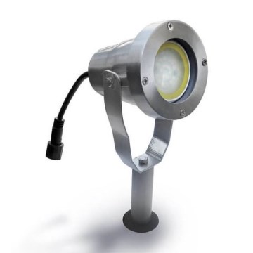 LED udendørslampe EASY CONNECT 1xGU10/4W/230V IP67 mat krom