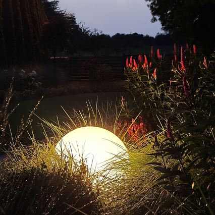 LED udendørslampe GLOBO 1xE27/11W/230V Ø 30 cm IP44