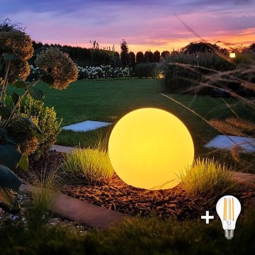 LED udendørslampe GLOBO 1xE27/11W/230V Ø 40 cm IP44