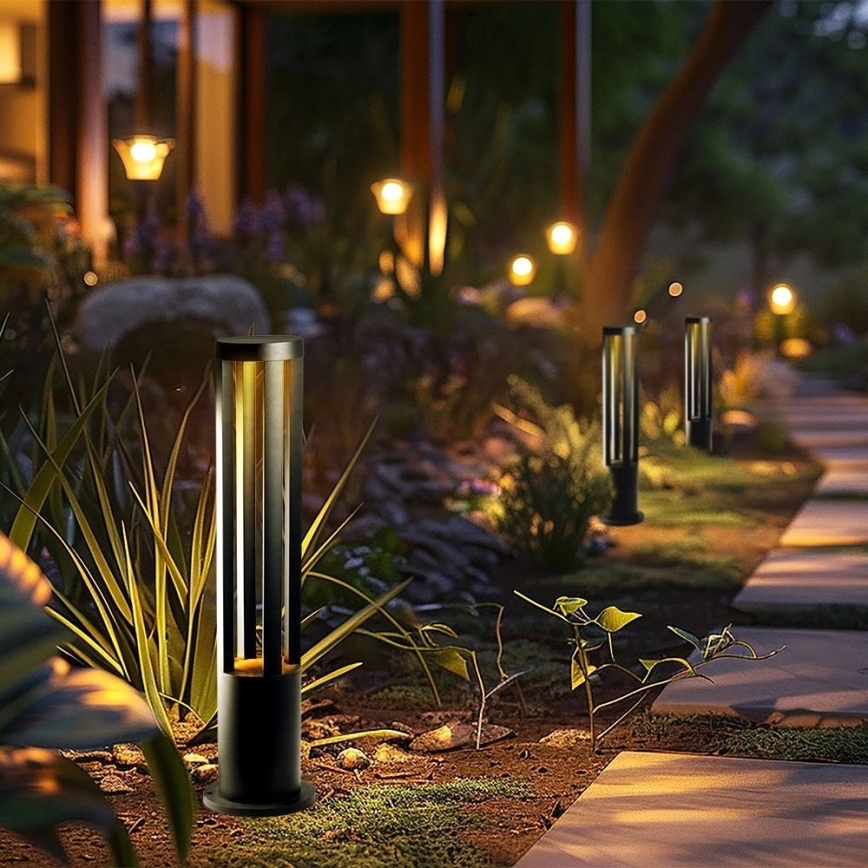 LED udendørslampe LED/10W/230V 3000K IP65 80 cm sort