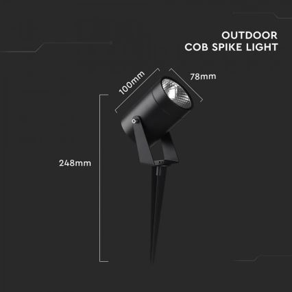LED udendørslampe LED/10W/230V 4000K IP65
