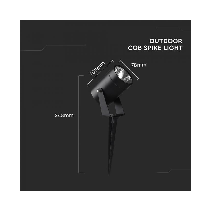 LED udendørslampe LED/10W/230V 4000K IP65