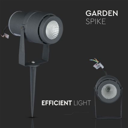 LED udendørslampe LED/12W/100-240V IP65 3000K grå