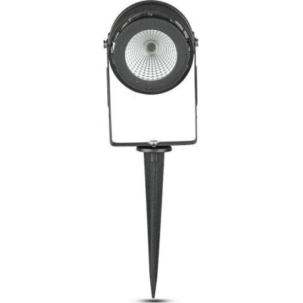 LED udendørslampe LED/12W/100-240V IP65 sort - grønt lys