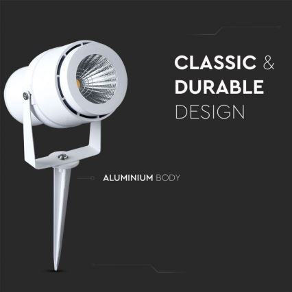 LED udendørslampe LED/12W/110-240V IP65 3000K hvid