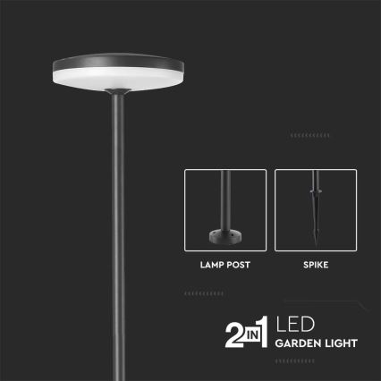 LED udendørslampe LED/12W/230V 3000K IP65 antracit