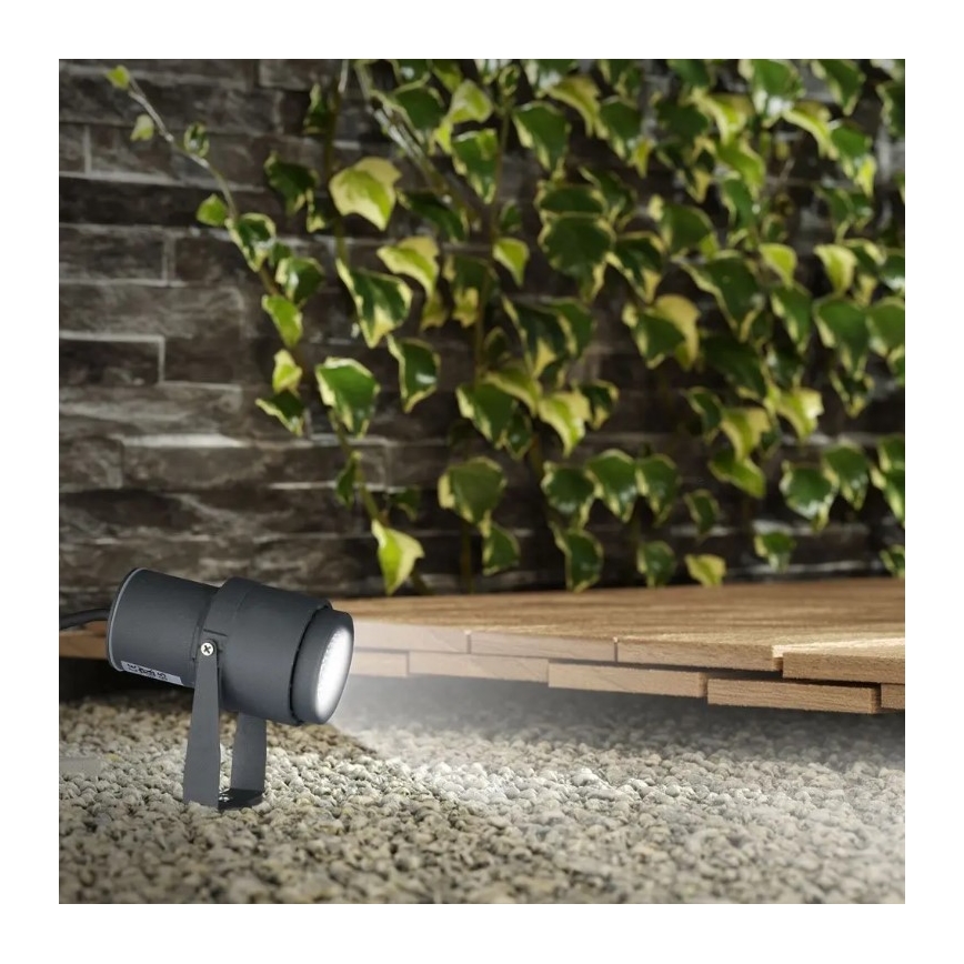 LED udendørslampe LED/12W/230V 4000K antracitgrå IP65