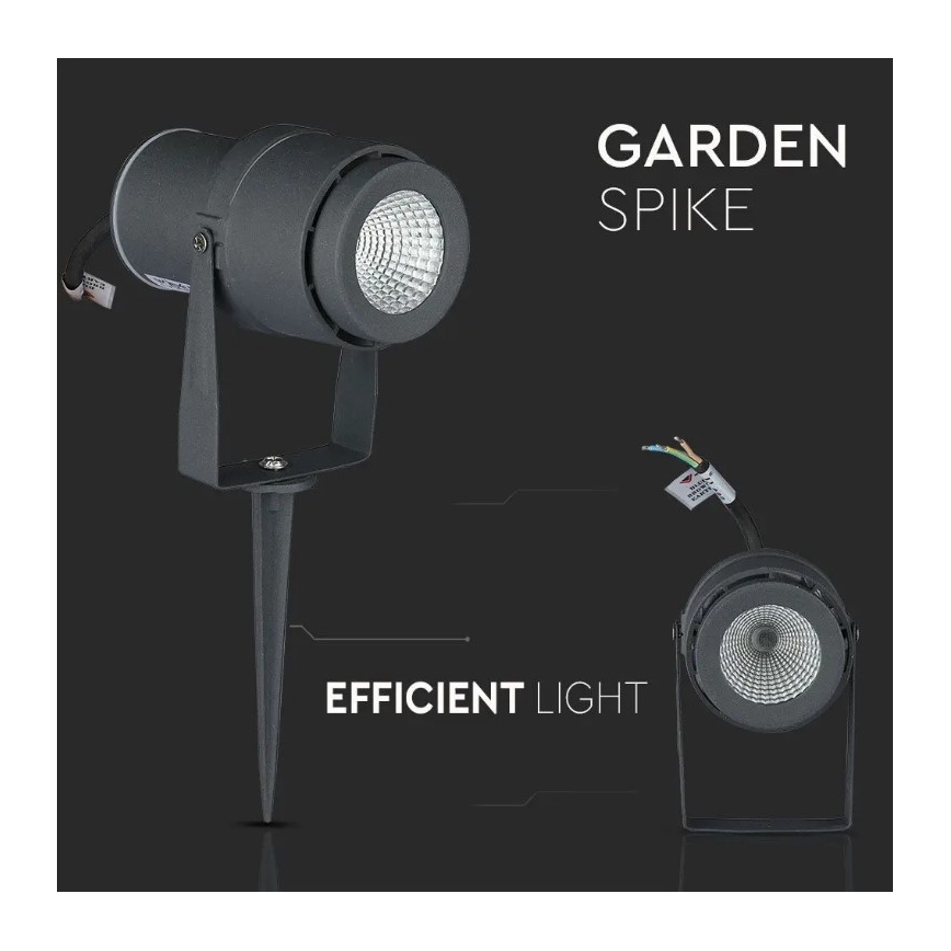 LED udendørslampe LED/12W/230V 4000K antracitgrå IP65