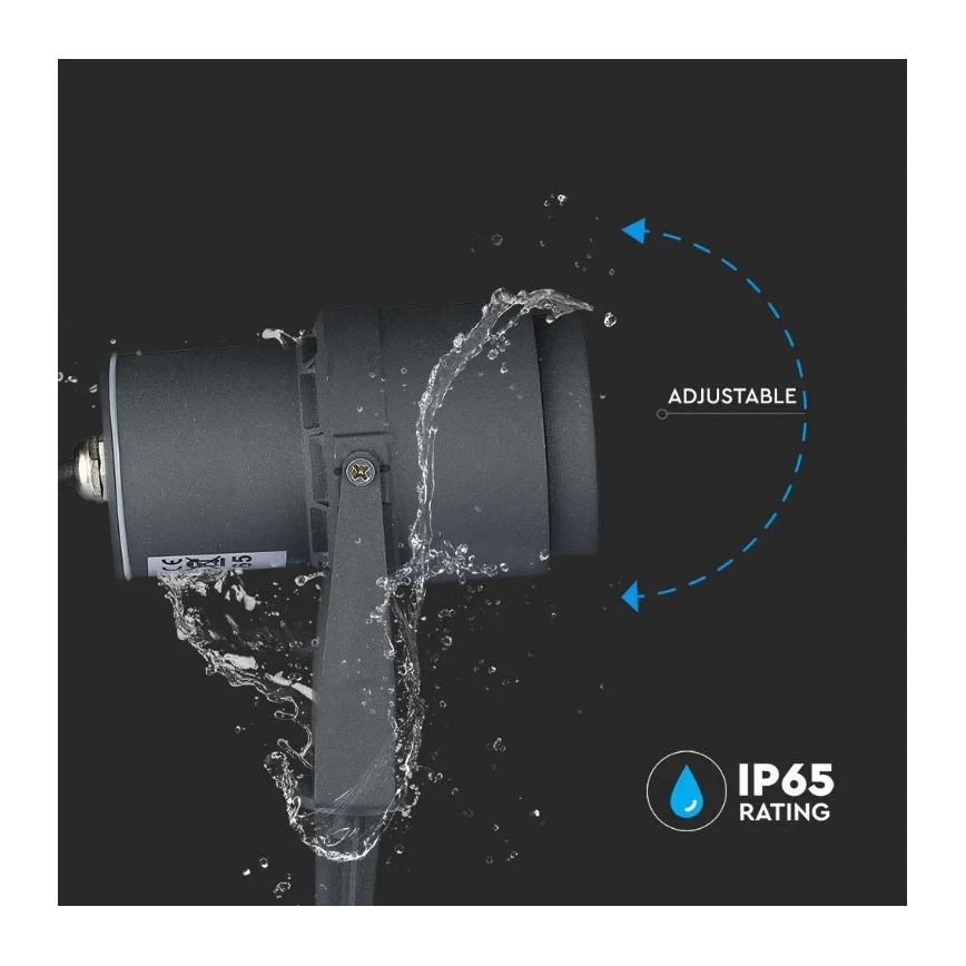 LED udendørslampe LED/12W/230V 4000K antracitgrå IP65