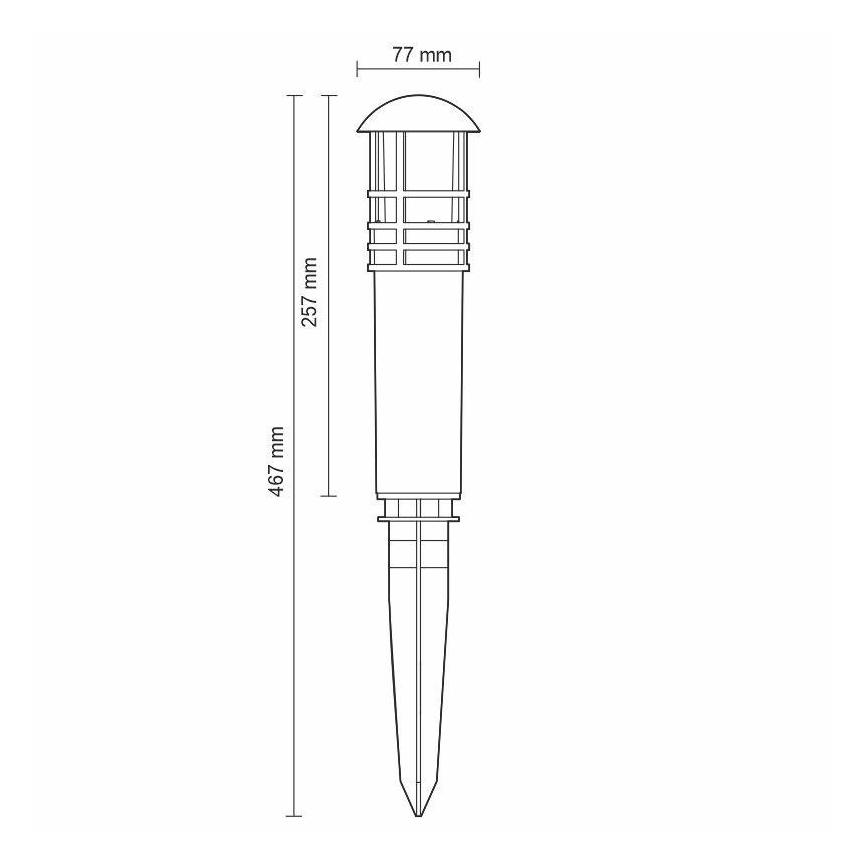 LED udendørslampe LED/3W/230V 4000K IP65