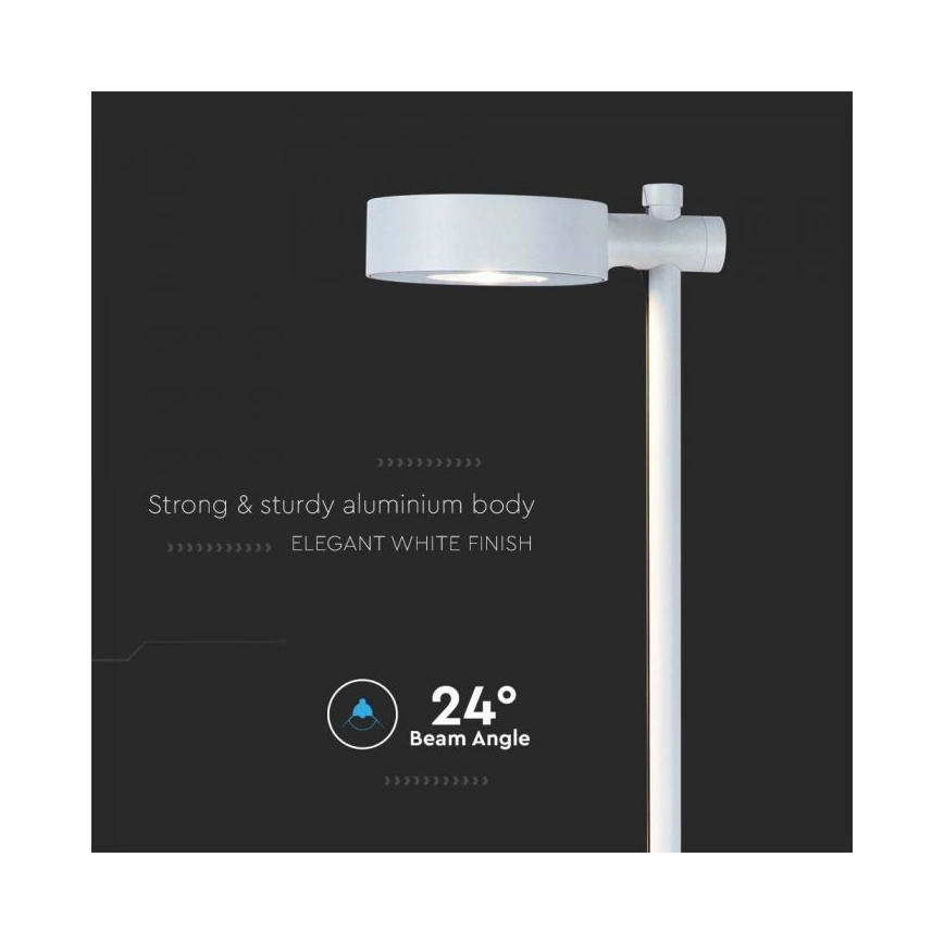 LED udendørslampe LED/7W/230V 4000K IP65 hvid 102 cm